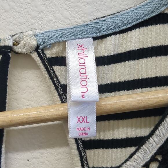 Xhilaration Striped Dress with Lace Accent size XXL - Picture 3 of 6